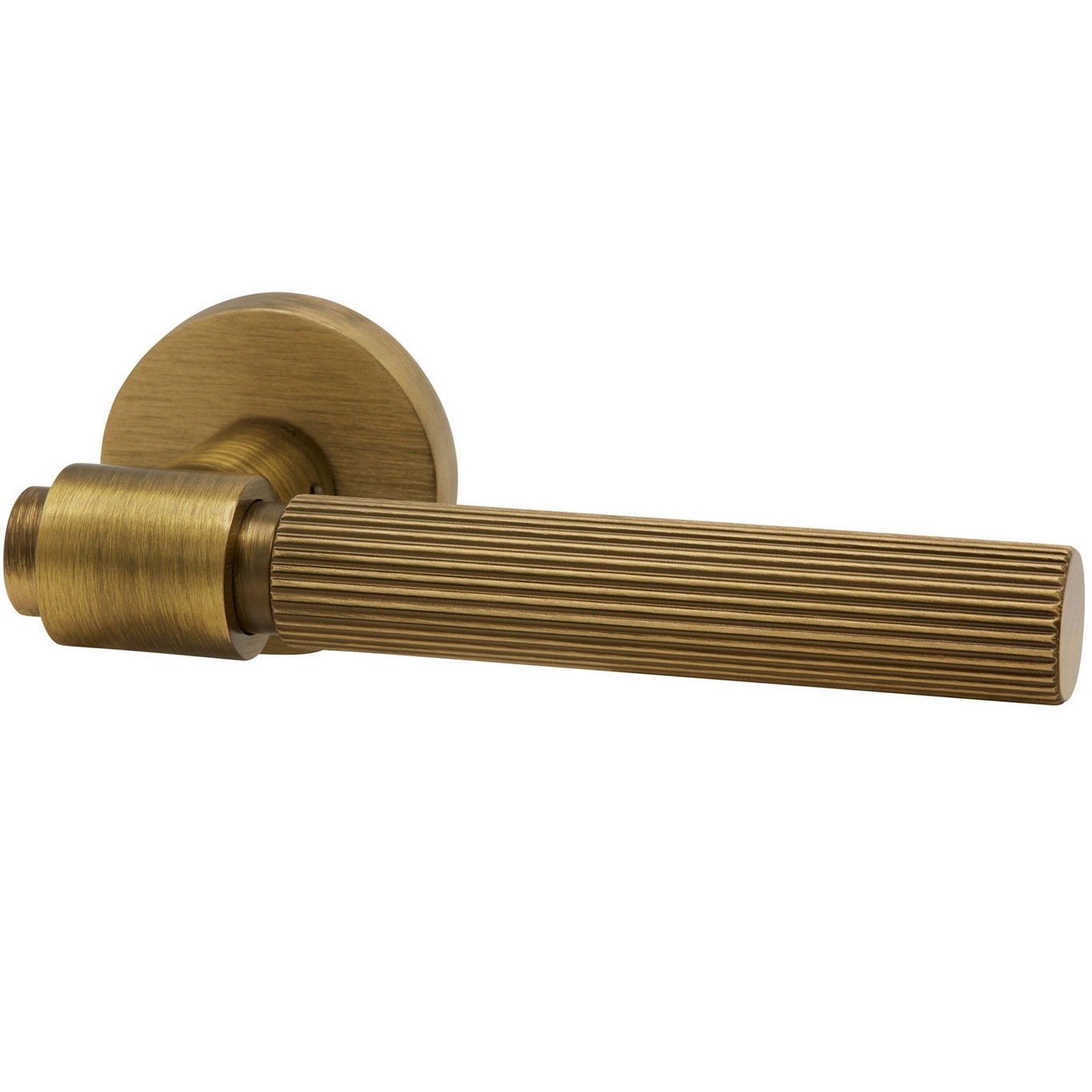Helix Stripe 200 Door Handle With Keyhole, Antique Bronze