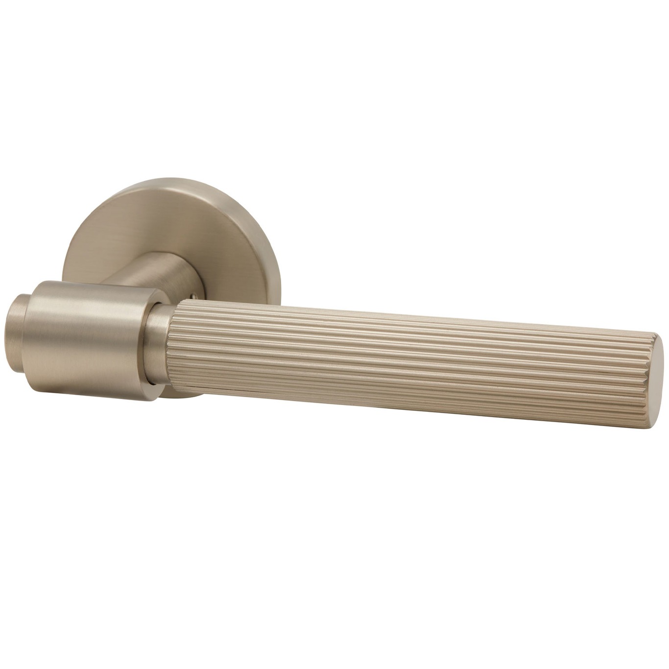 Helix Stripe 200 Door Handle With Keyhole, Stainless Look