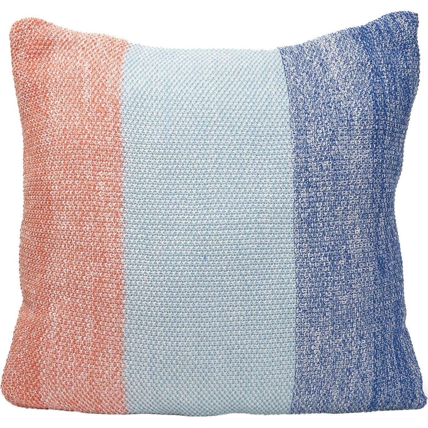 Knitted Stripes Tyynynpäällinen 50x50 cm, Sininen