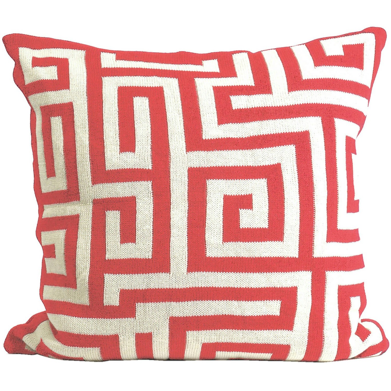 Knitted Tyynynpäällinen 50x50 cm, Punainen
