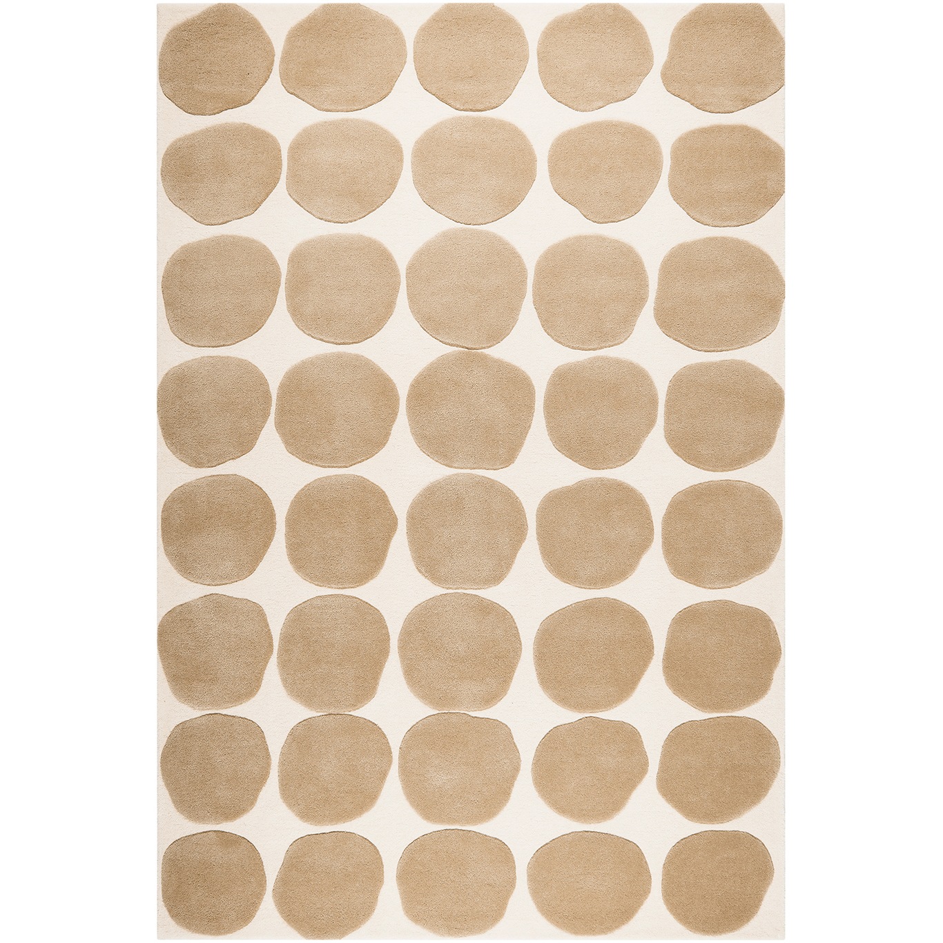 Dots 2 Level Matto Light Khaki / Vaalean Beige, 230x320 cm