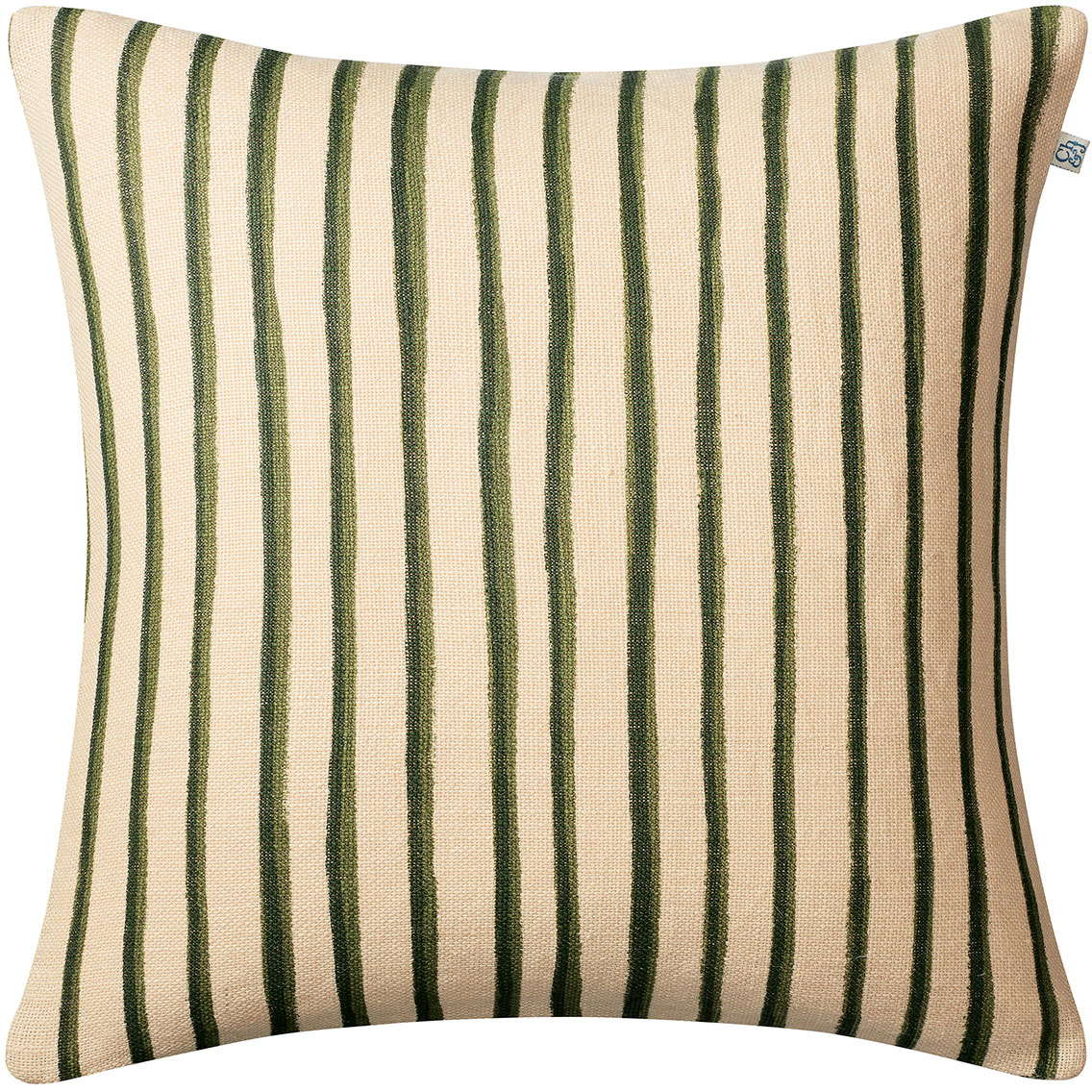Jaipur Stripe Tyynynpäällinen 50x50 cm, Light Beige / Cactus Green / Green