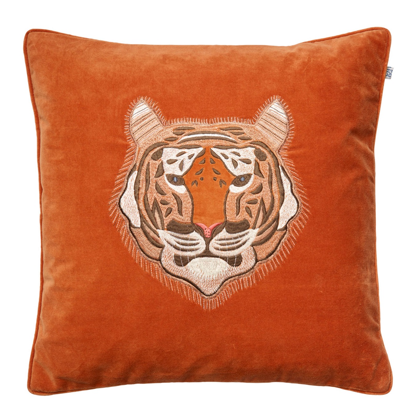 Tiger Velvet Tyynynpäällinen 50x50cm, Oranssi