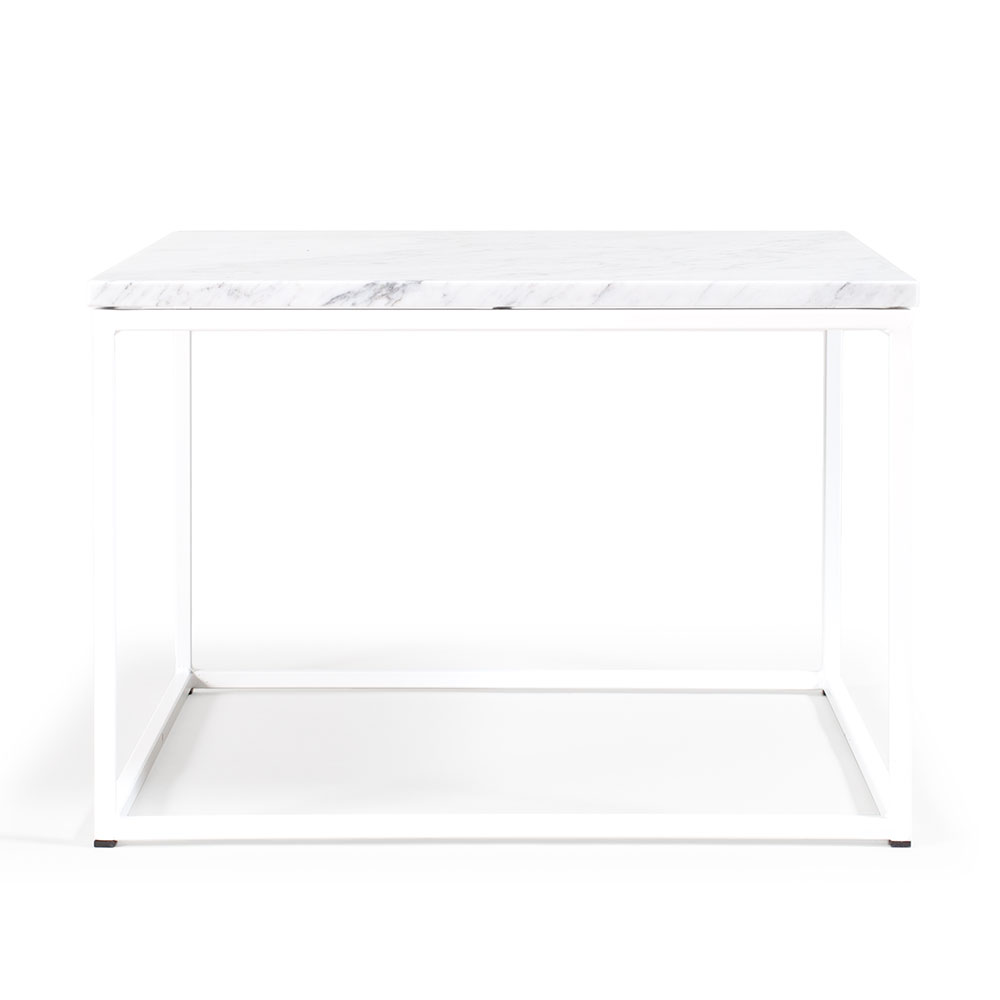 Marvelous Air 60x60 cm Sohvapöytä 60x60 cm, Valkoinen / Valkoinen Marmori