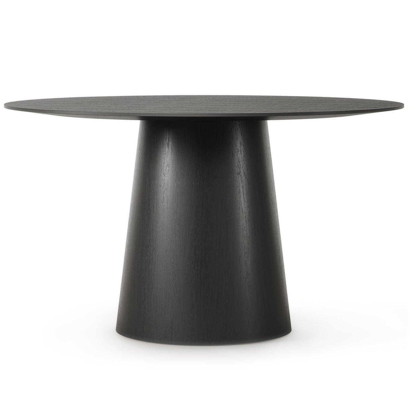 Social Ruokapöytä Musta Tammi, 130 cm