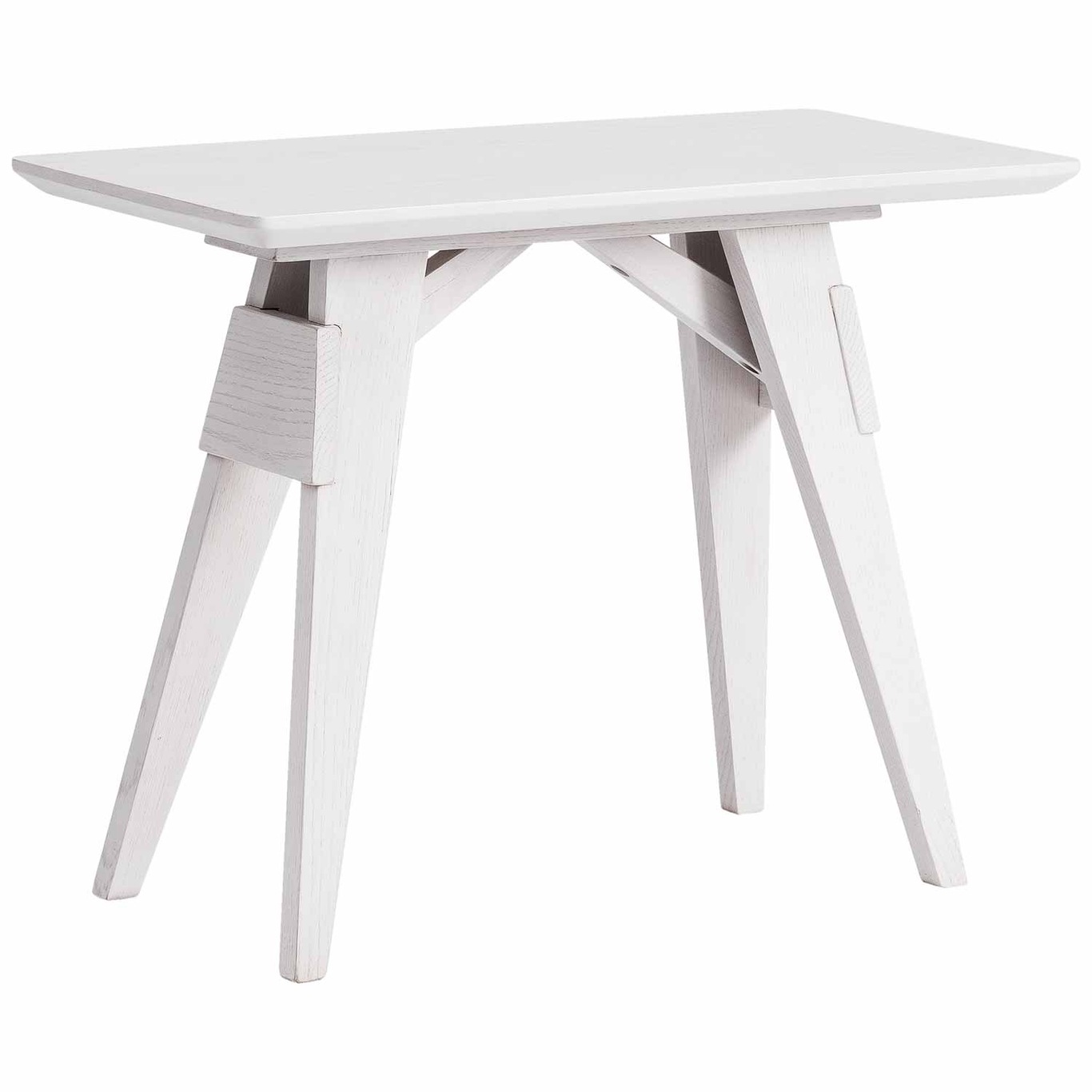 Arco Small Side Table, White Grey