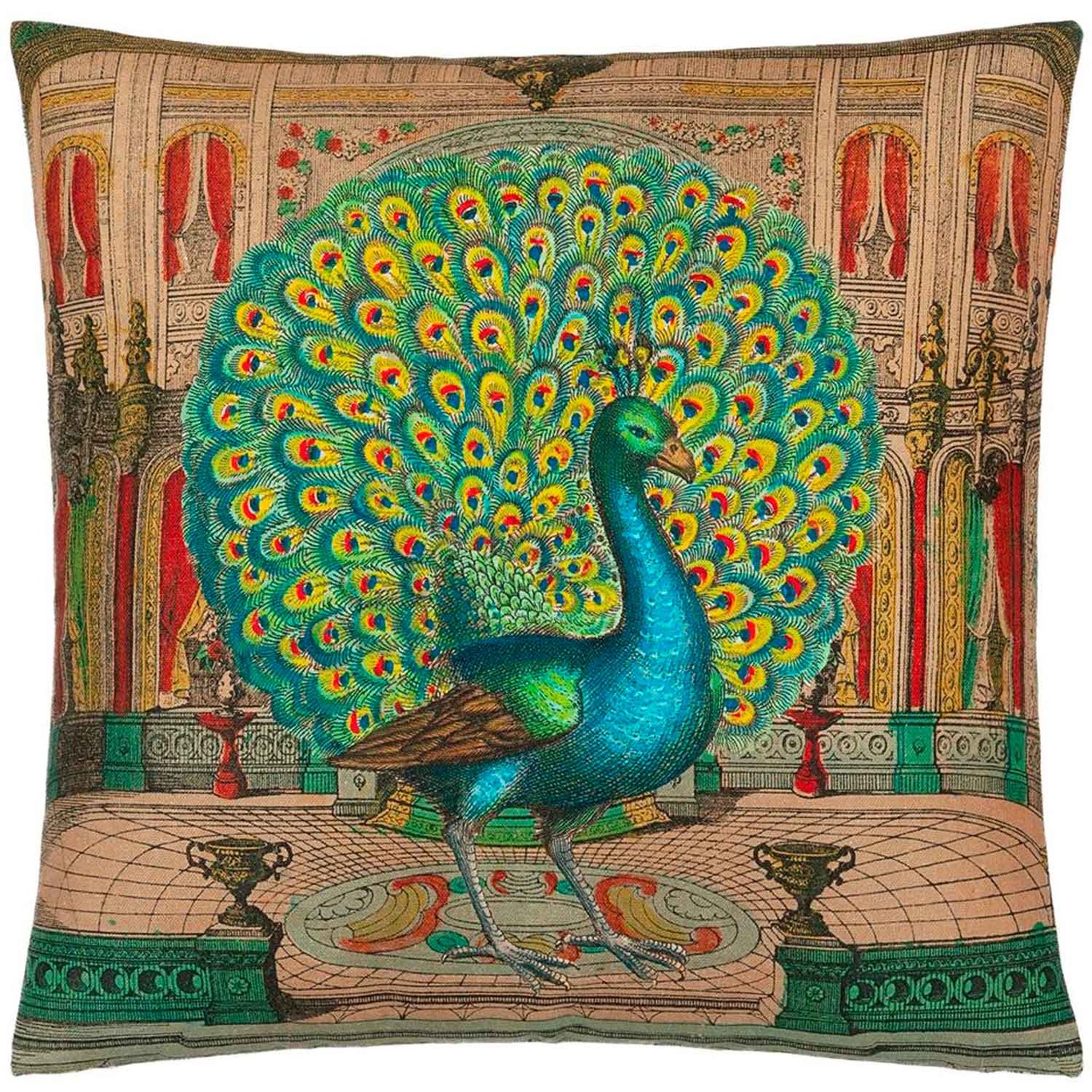 Peacock Tyyny 50x50 cm, Emerald