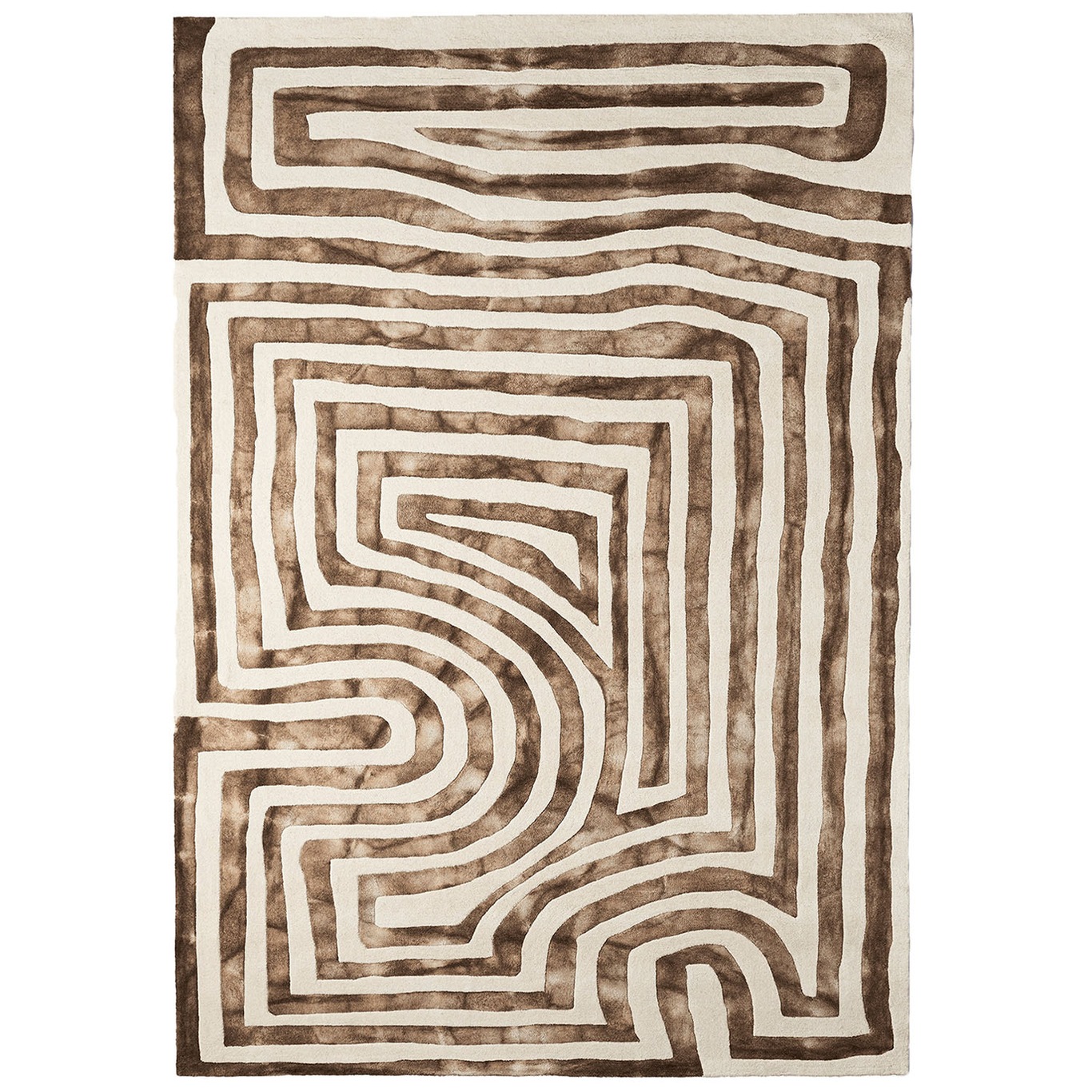 Psychadelic Labyrinth Villamatto 300x400 cm, Beige