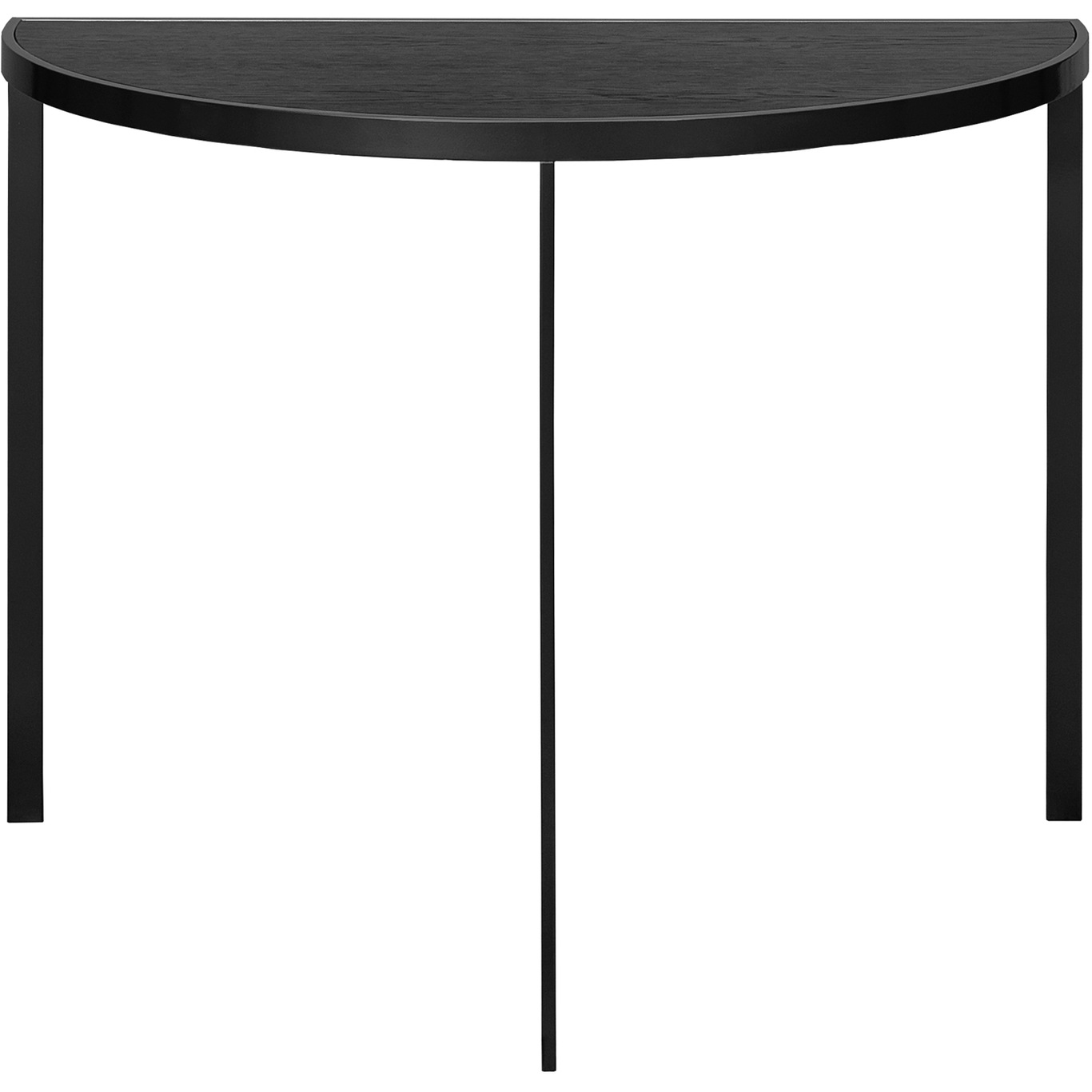 Square Konsolipöytä 93xx46x70 cm, Musta/Musta Tammi