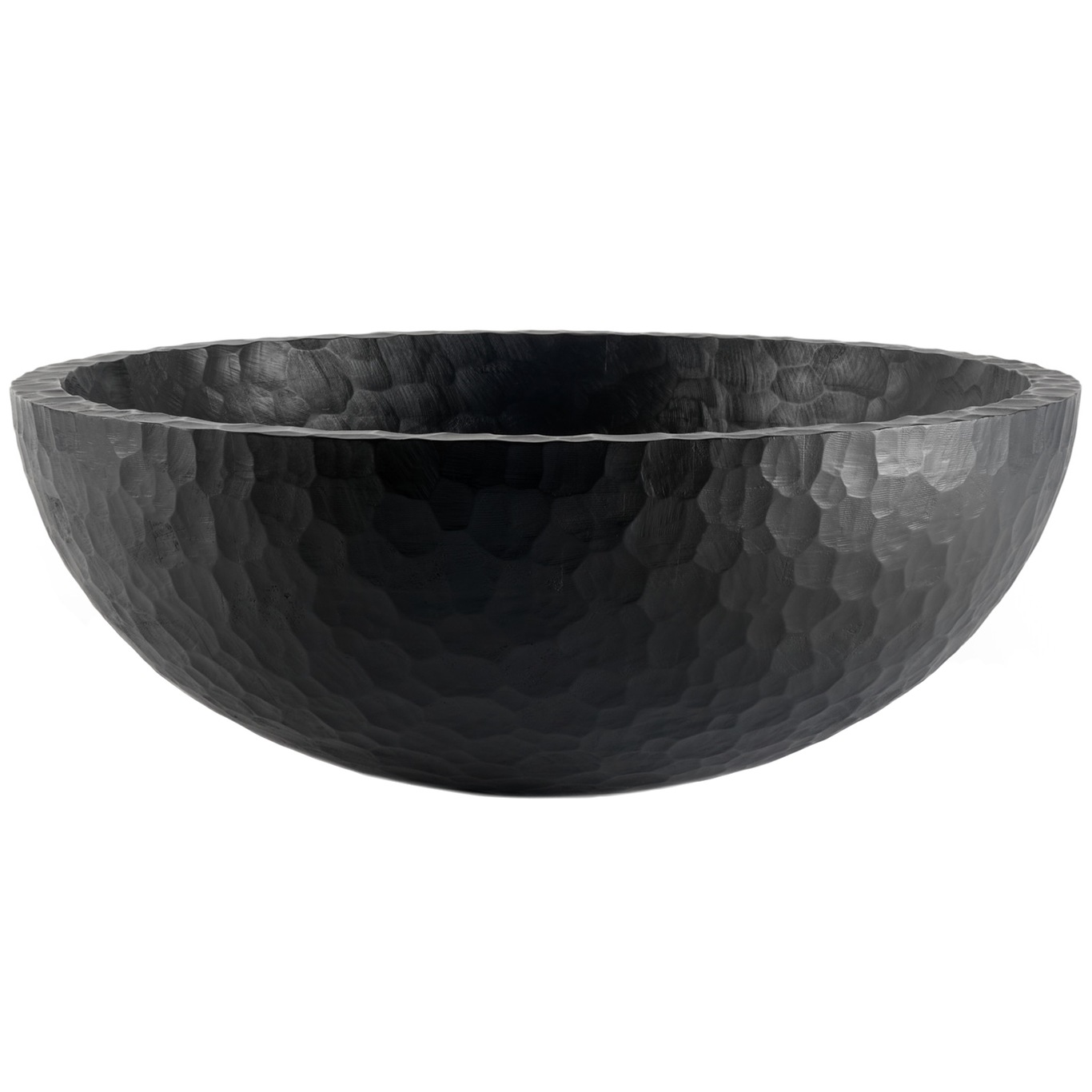 Chopped Bowl- Varnished Mahogany- Black- Xl Kulho Musta