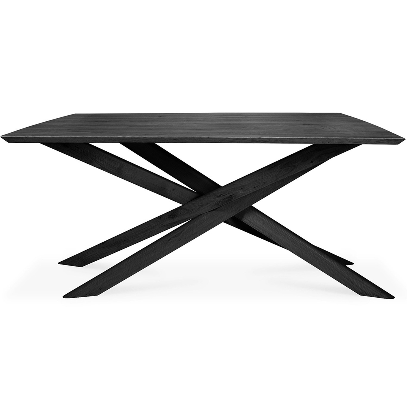 Mikado Ruokapöytä Musta Tammi, 106x203 cm