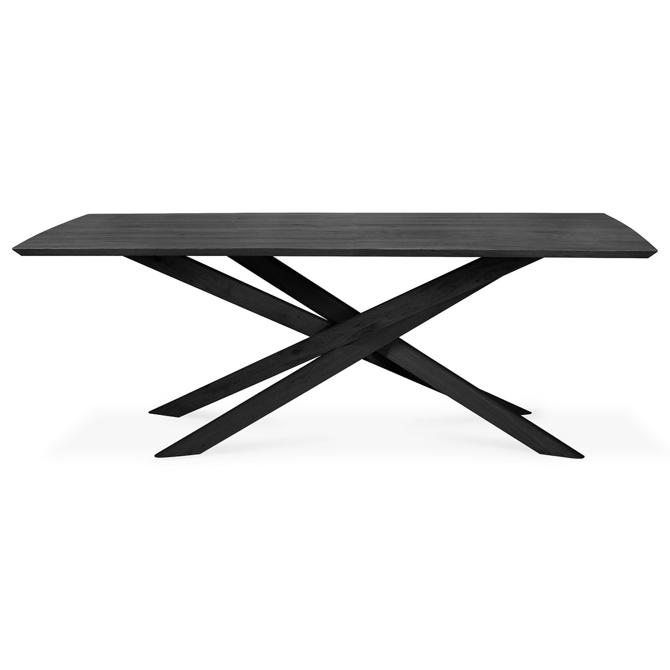 Mikado Ruokapöytä Musta Tammi, 110x240 cm