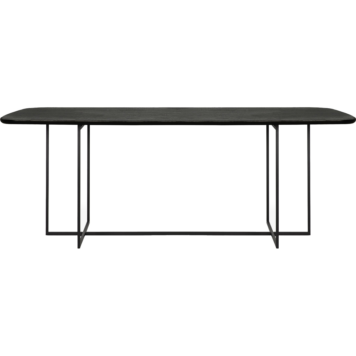Arc Ruokapöytä Musta, 100x220 cm