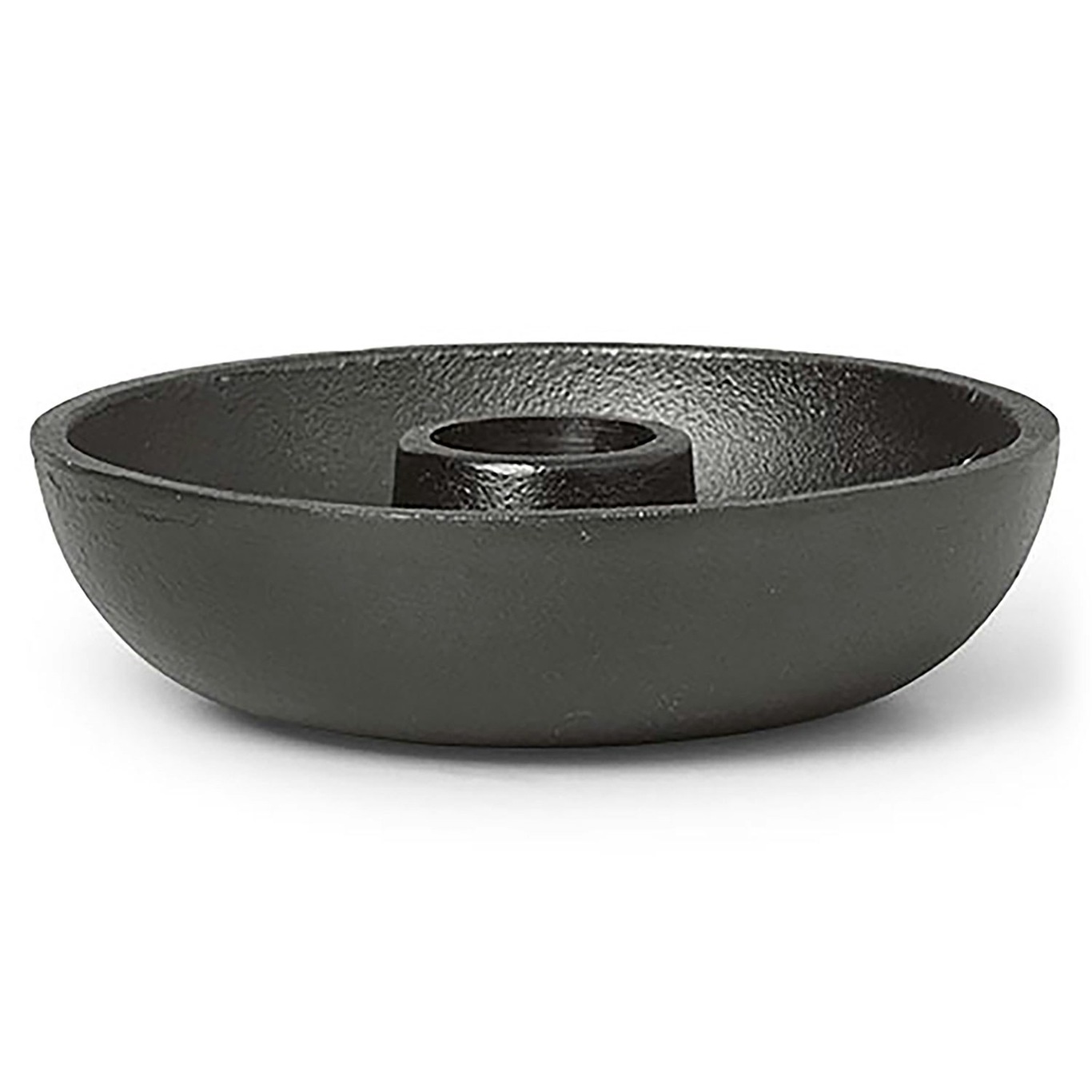 Bowl Single Kynttilänjalka Ø10 cm, Musta Aluminium