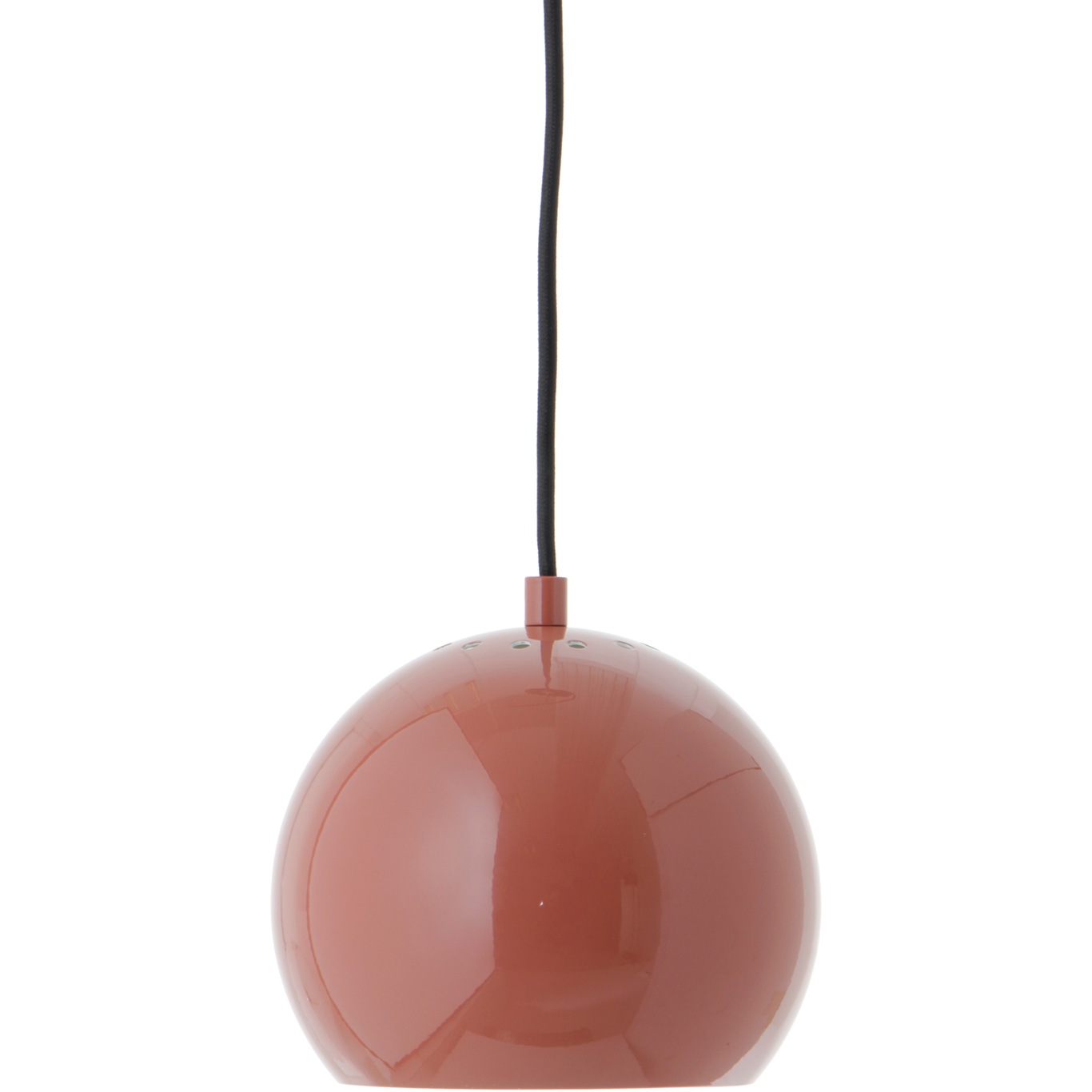 Ball Riippuvalaisin 18 cm, Glossy Punainen