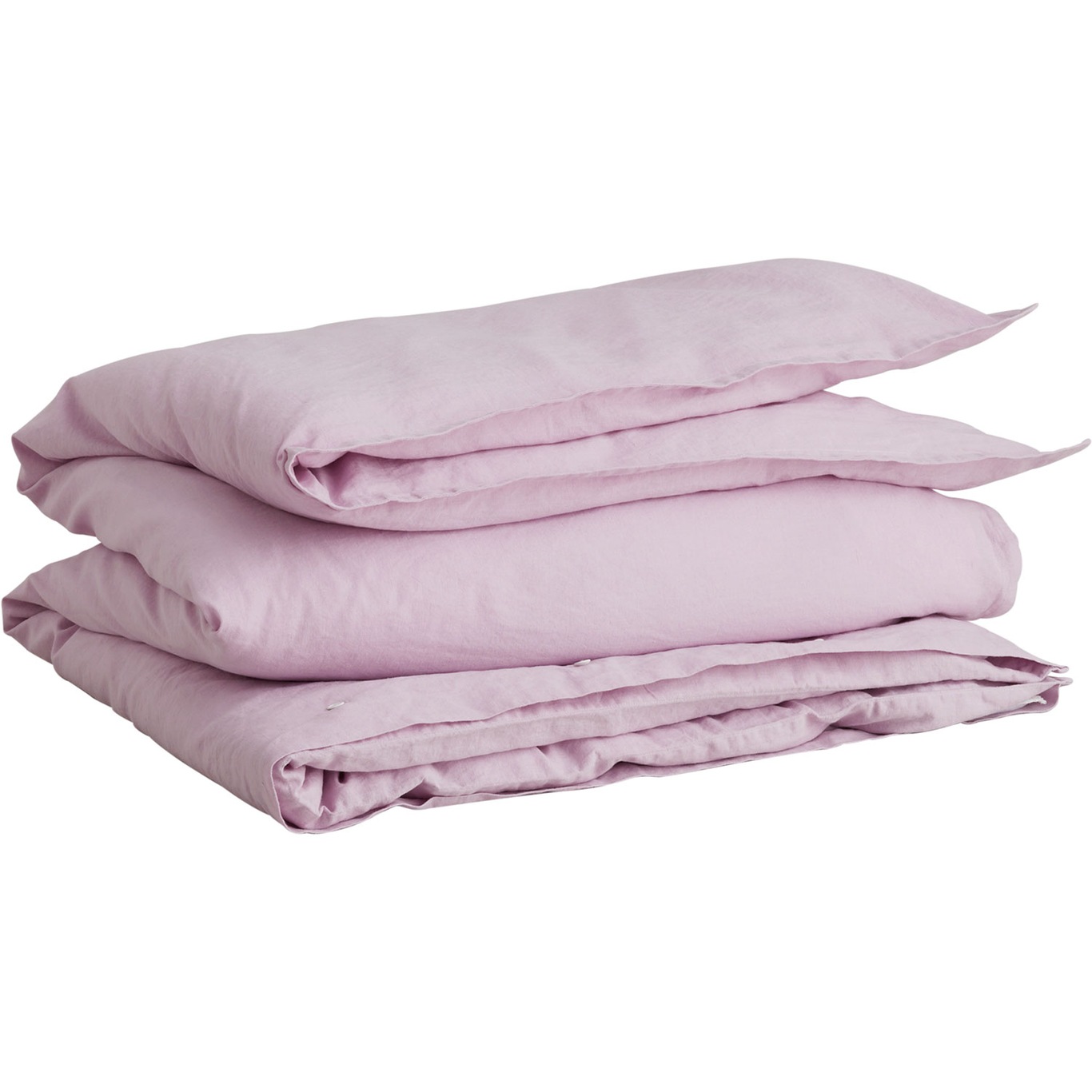 Cotton Linen Pussilakana 220x220 cm, Soothing Lilac