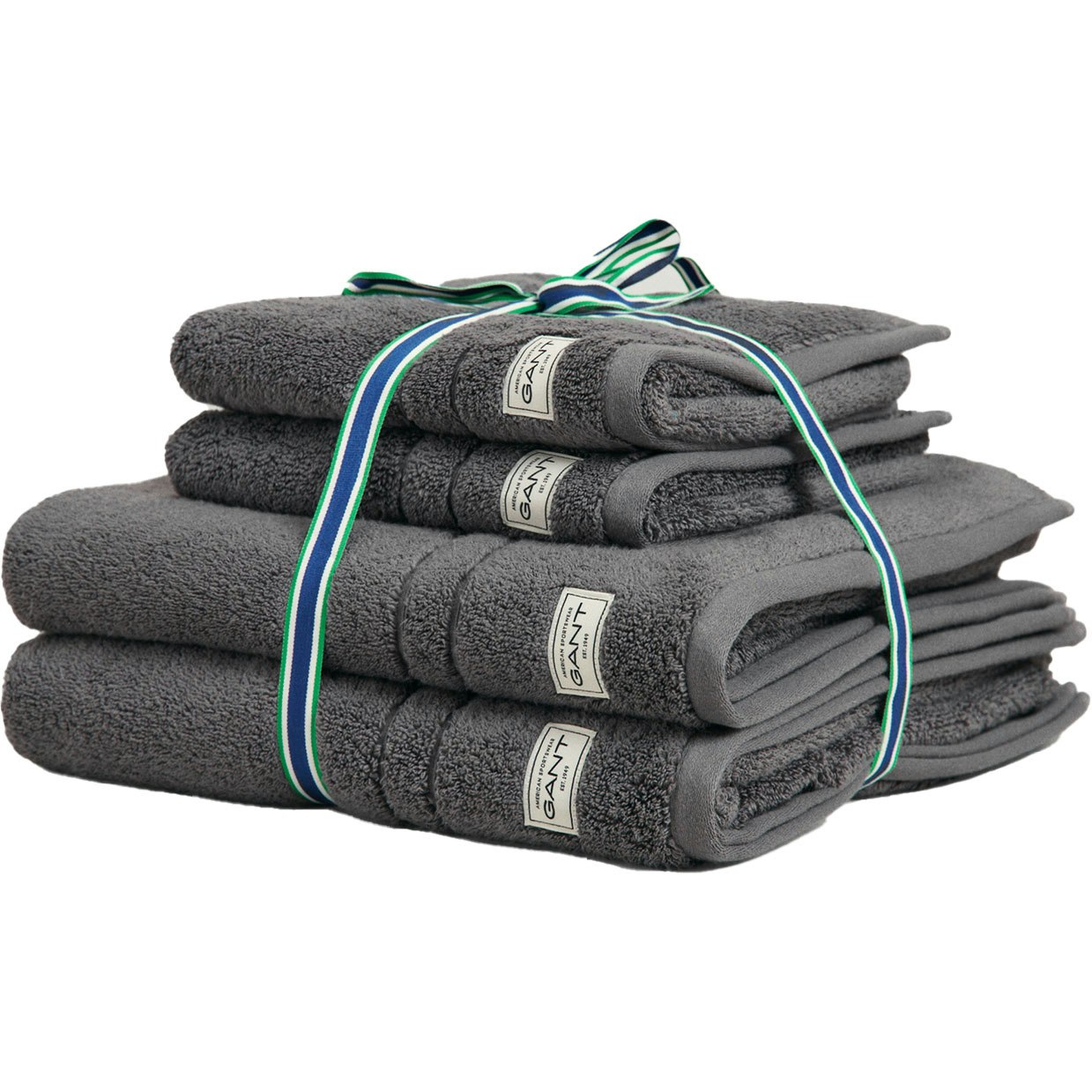 Premium Pyyhkeet 4 kpl:n pakkaus 50x70 + 70x140 cm, Anchor Grey
