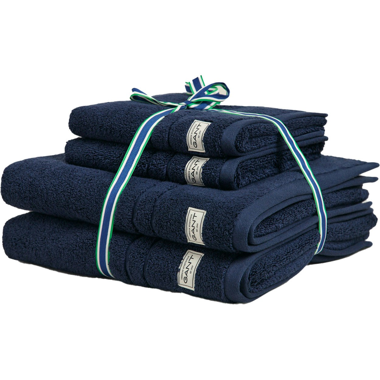 Premium Pyyhkeet 4 kpl:n pakkaus 50x70 + 70x140 cm, Marine