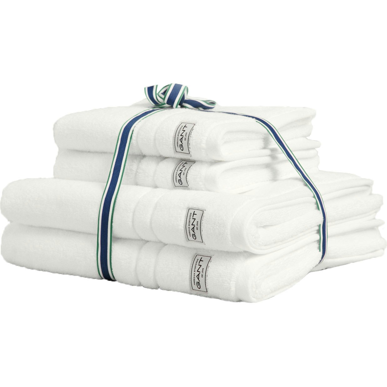 Premium Pyyhkeet 4 kpl:n pakkaus 50x70 + 70x140 cm, Valkoiset