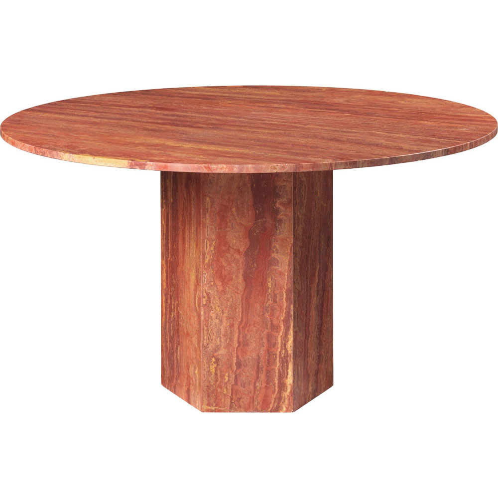 Epic Dining Table Rund Ø130 cm, Red Travertine