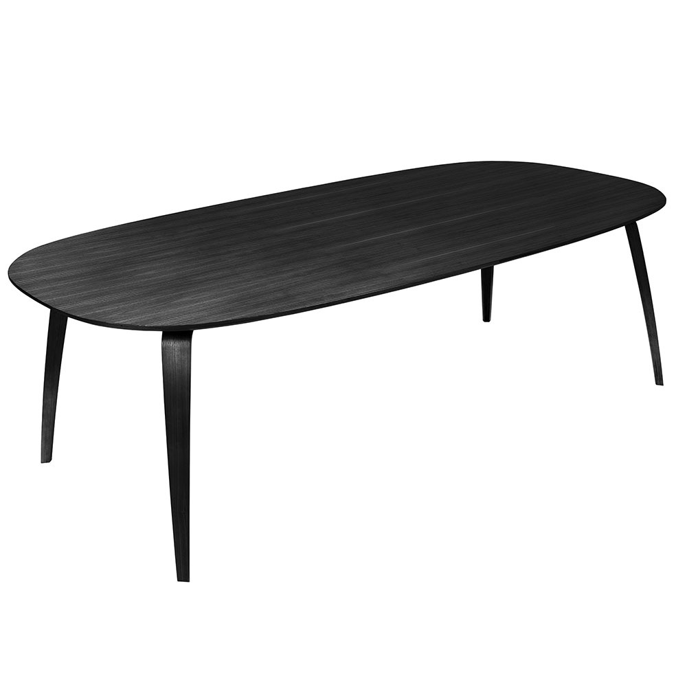 GUBI Ruokapöytä 120x230cm, Musta