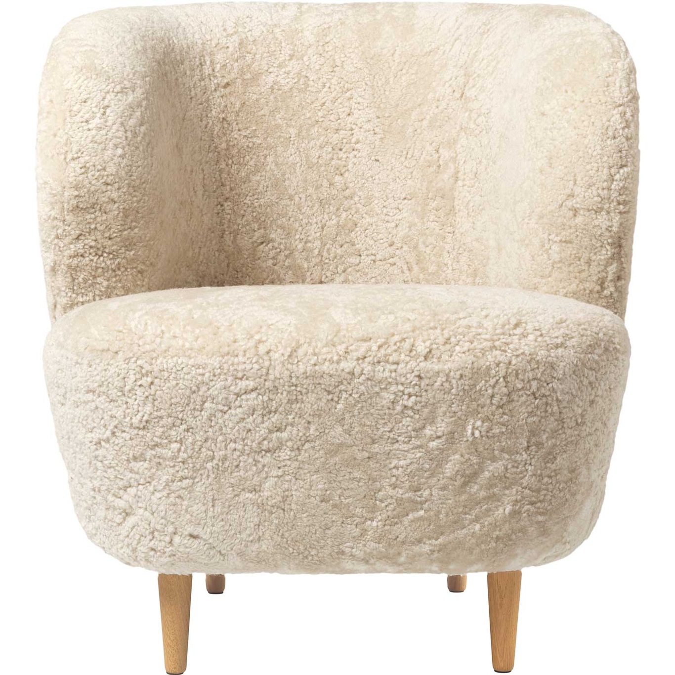 Stay Lounge Chair Sheepskin Moonlight/Oak