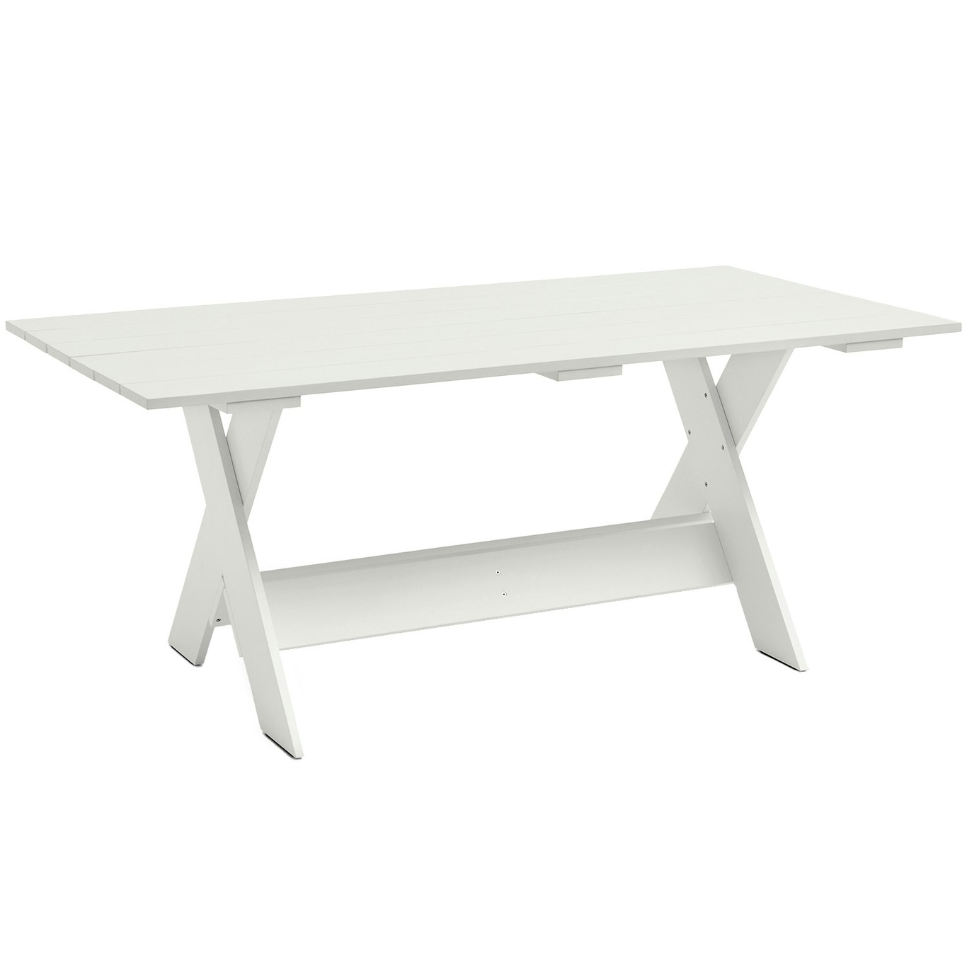 Crate Ruokapöytä 90x180 cm, Valkoinen