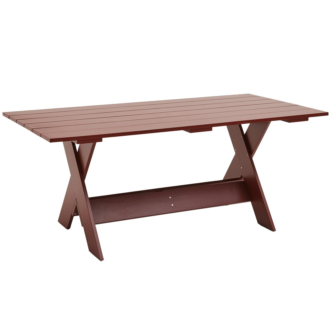 Crate Ruokapöytä 90x180 cm, Iron Red