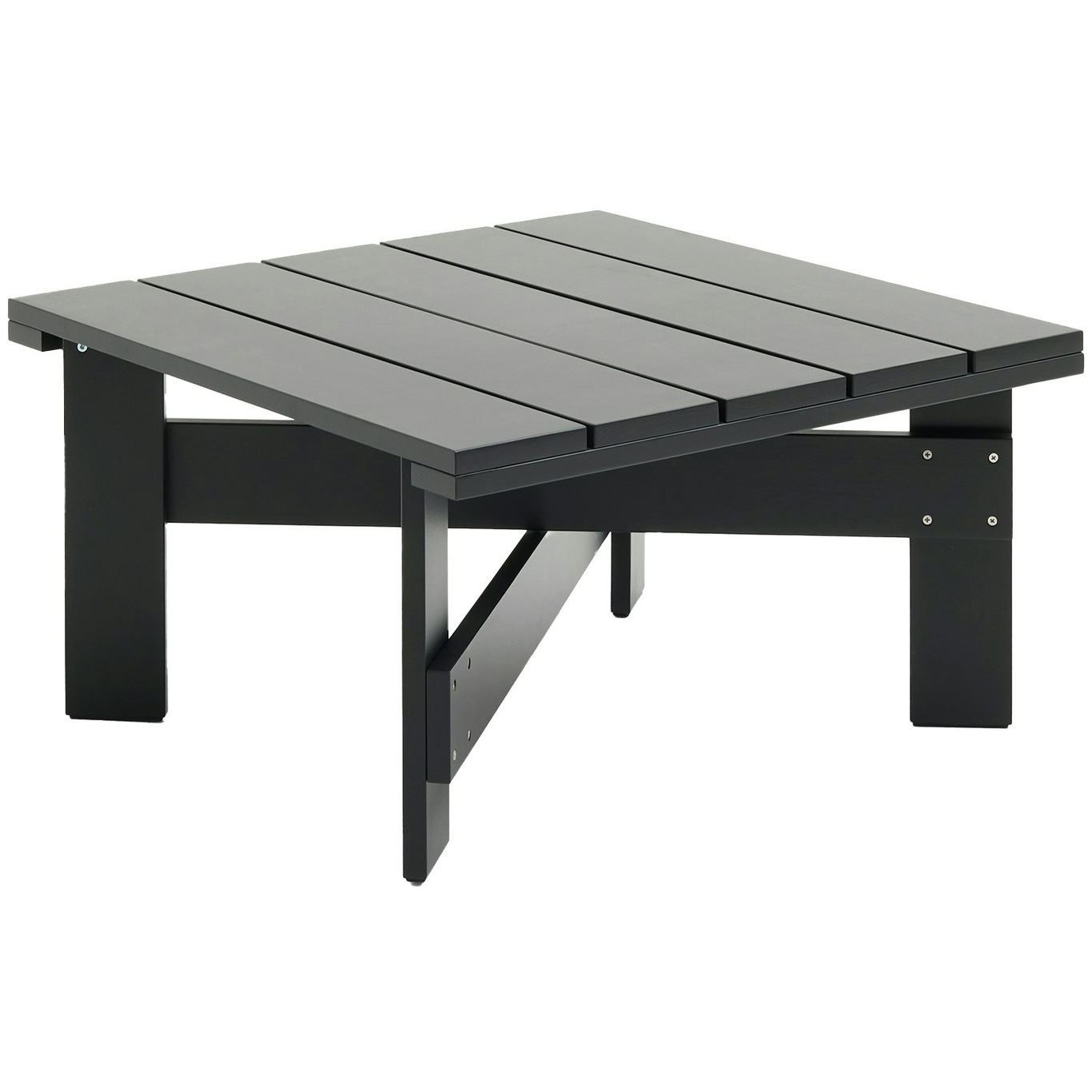 Crate Lounge-Pöytä 75x75 cm, Musta