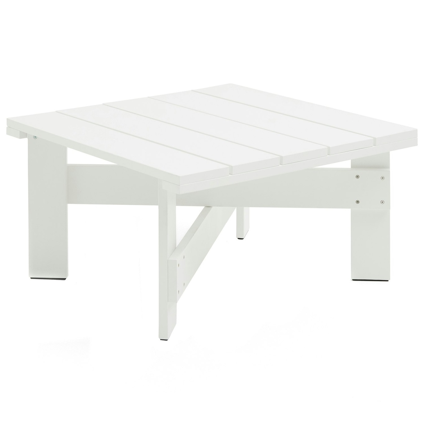 Crate Lounge-Pöytä 75x75 cm, Valkoinen