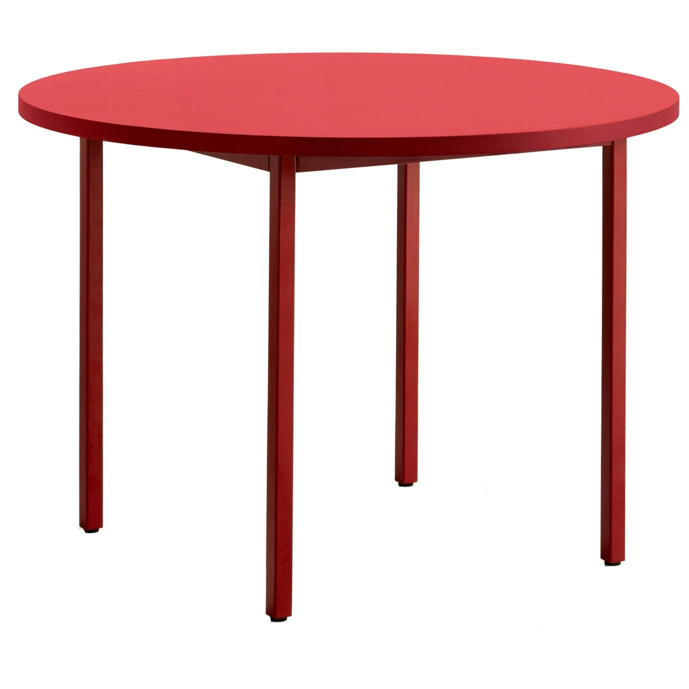 Two-Colour Pöytä Ø105 cm, Viininpunainen / Punainen