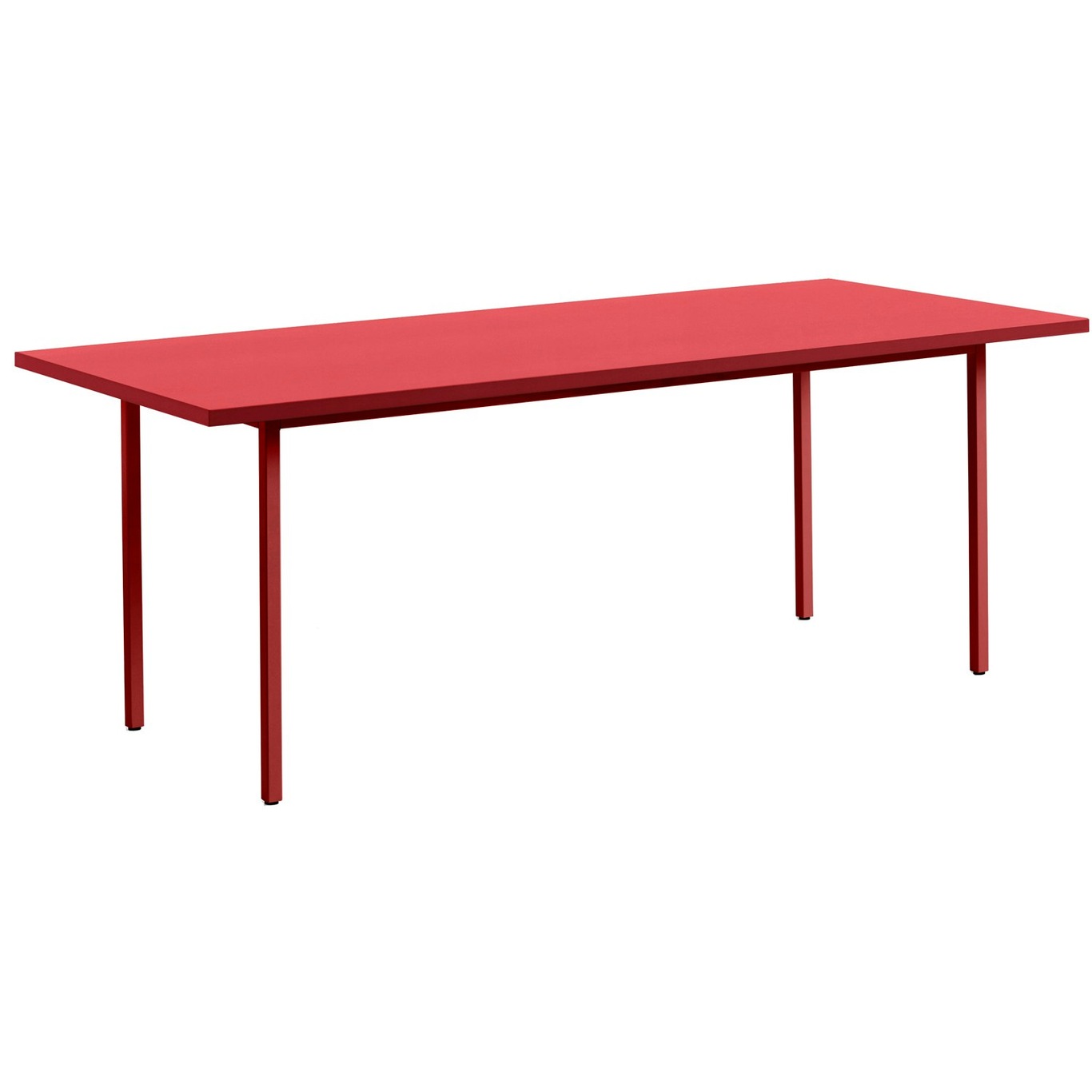 Two-Colour Pöytä 200x90 cm, Viininpunainen / Punainen