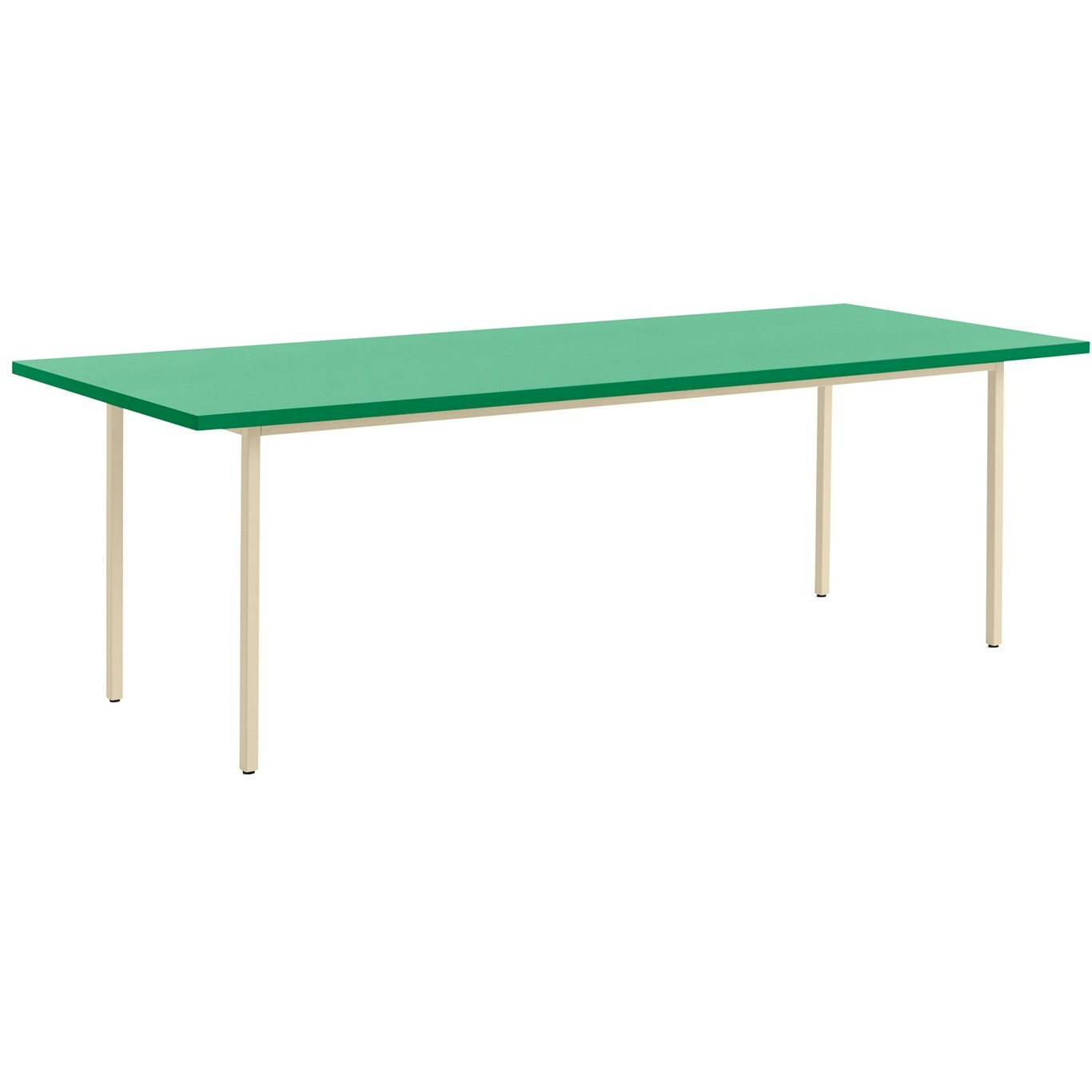 TwoColour Pöytä 240x90 cm, Ivory / Green Mint