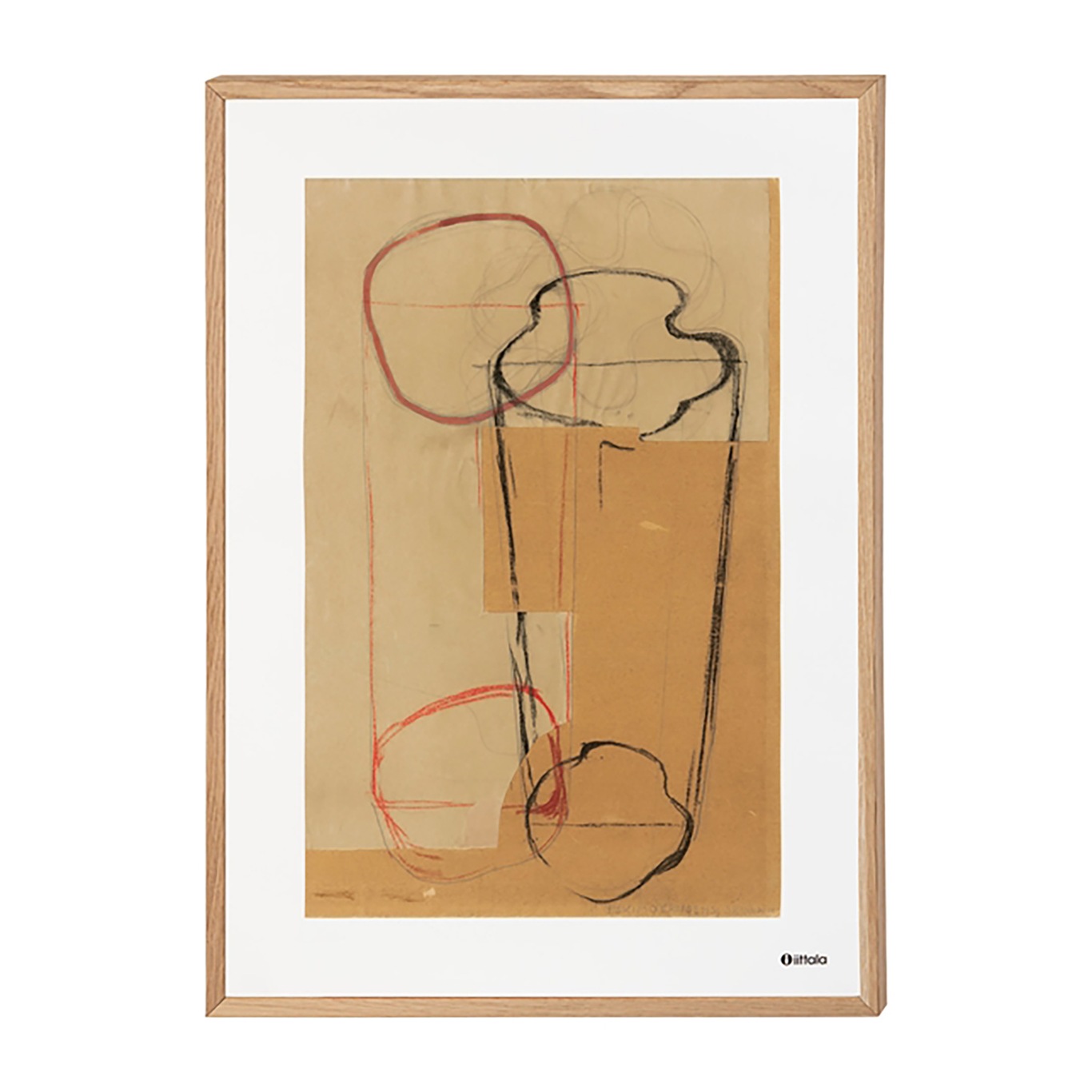 Alvar Aalto Art Juliste 50x70 cm, Sketch Brown