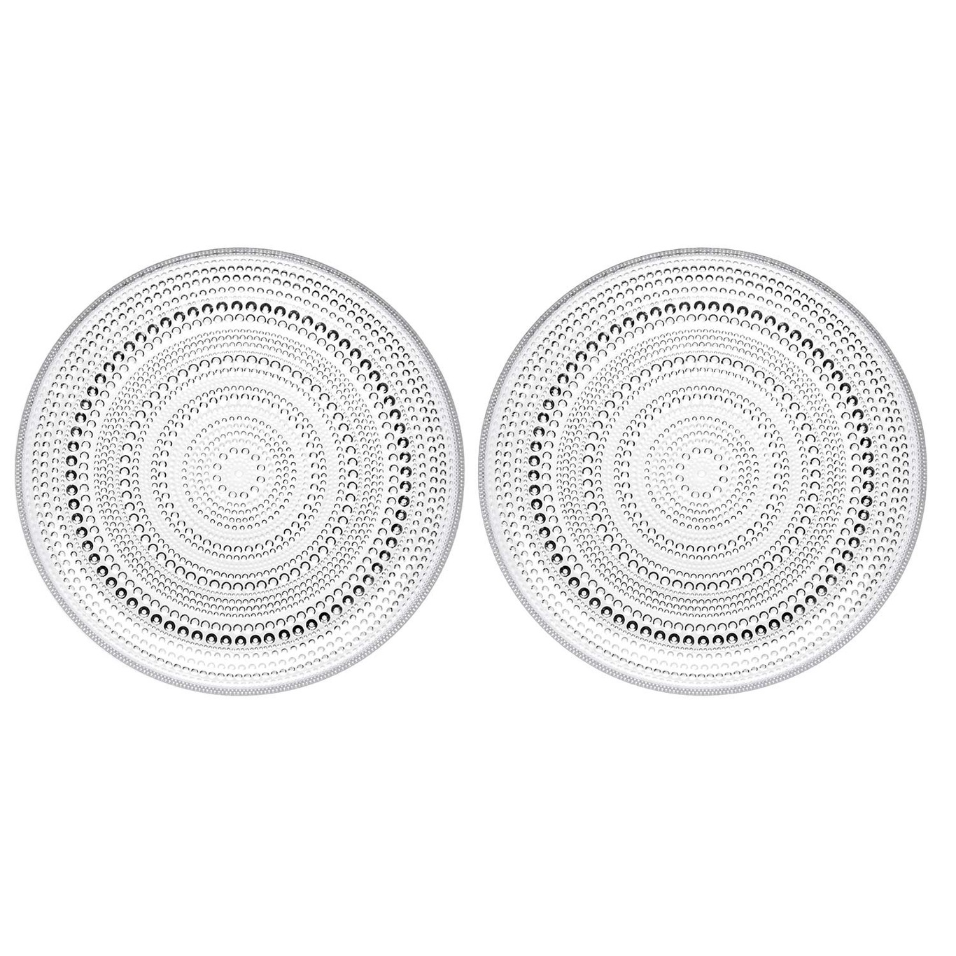Kastehelmi Plate Clear 24,8 cm, 2 Pcs