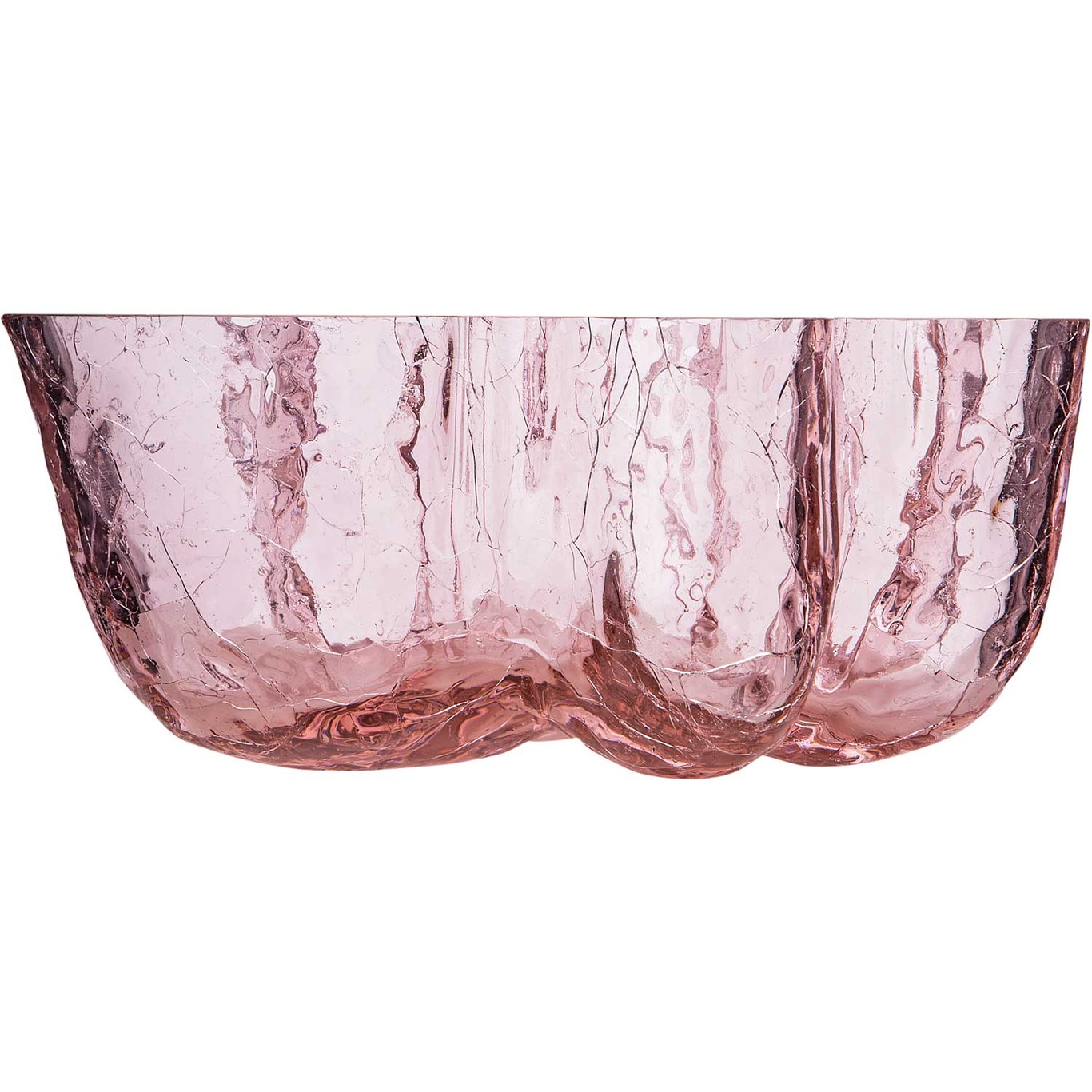 Crackle Kulho 11x25 cm, Vaaleanpunainen