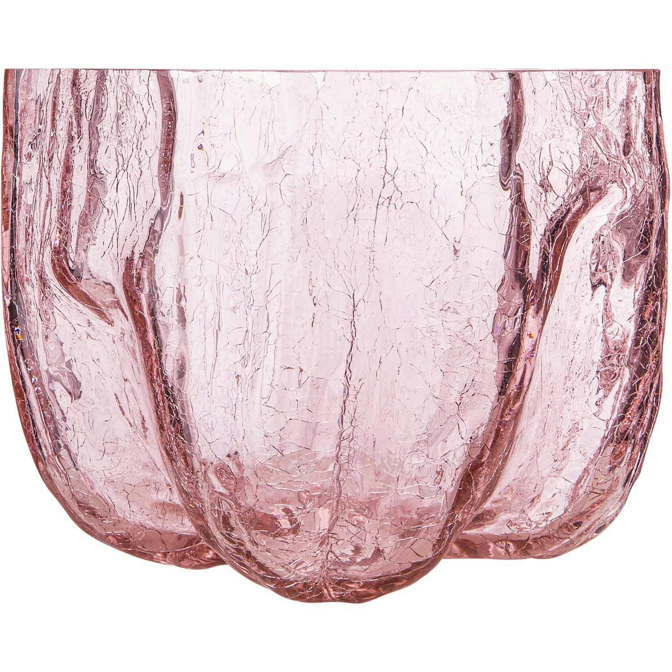 Crackle Vaasi 18x22 cm, Vaaleanpunainen