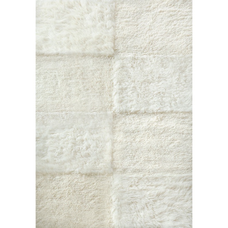 Shaggy Checked Nukkamatto Off-white, 300x400 cm