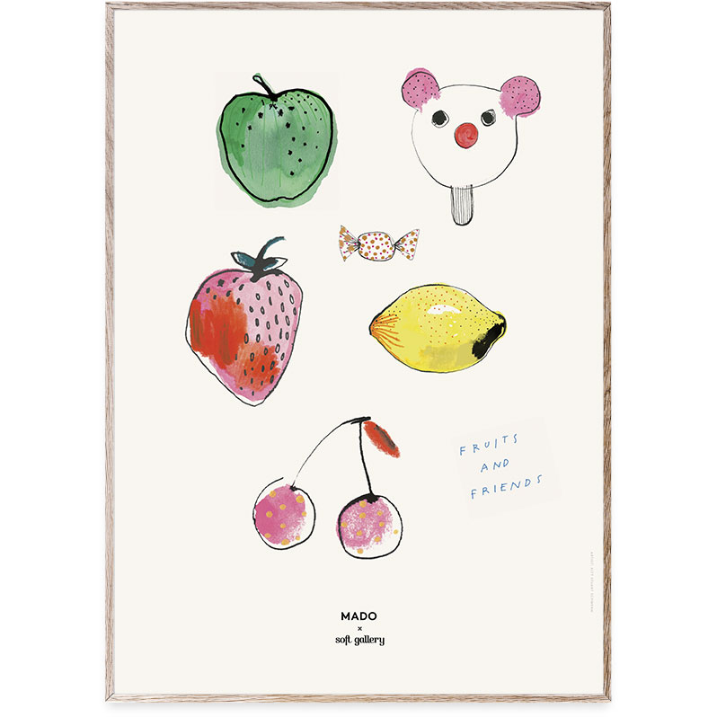 Fruits & Friends Juliste, 50x70 cm