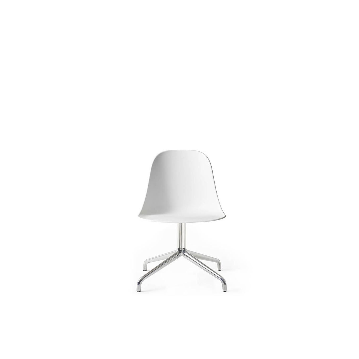 Harbour Swivel Chair, White/Aluminium