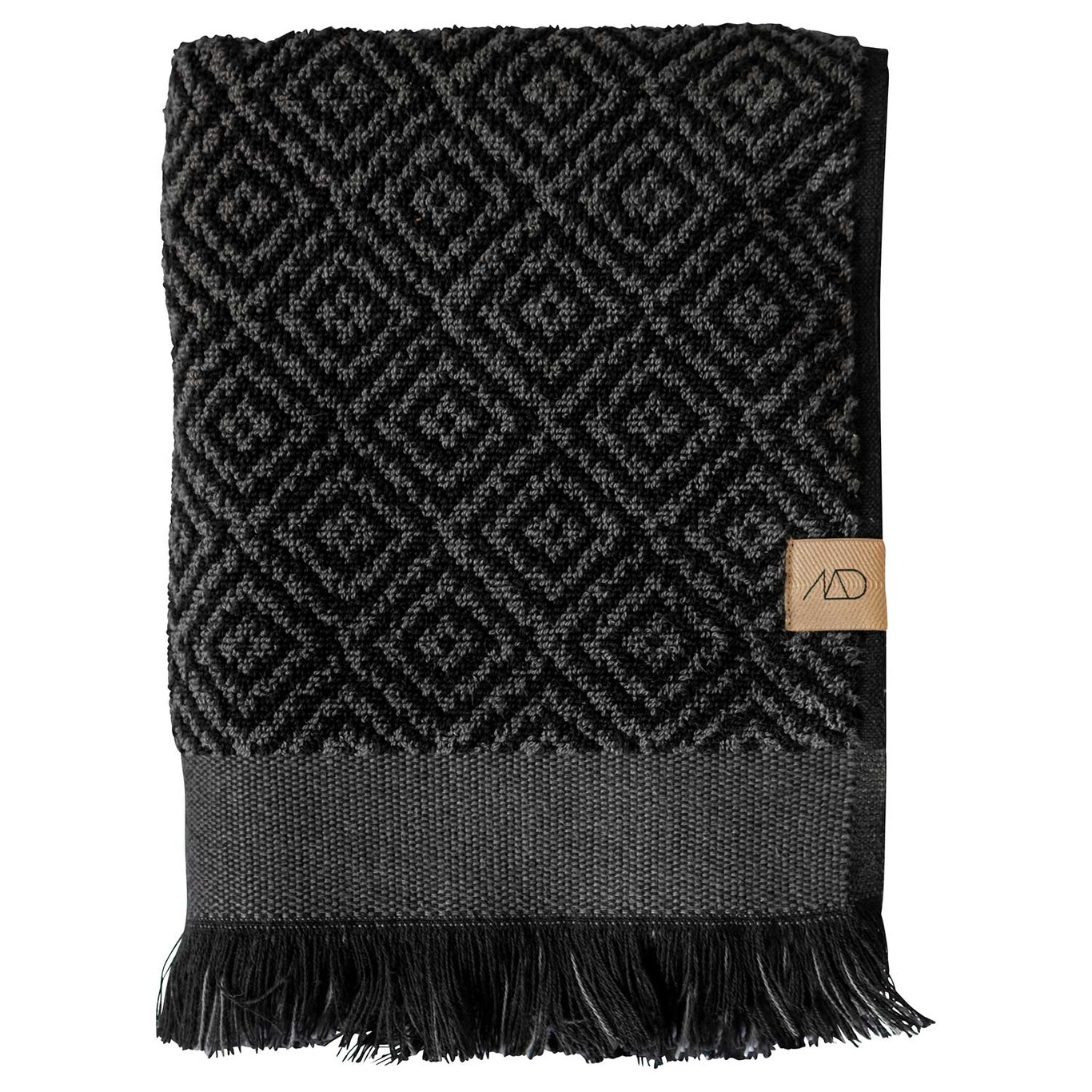 Morocco Guest Towel 2 Pcs, 35x60 cm, Black/Grey