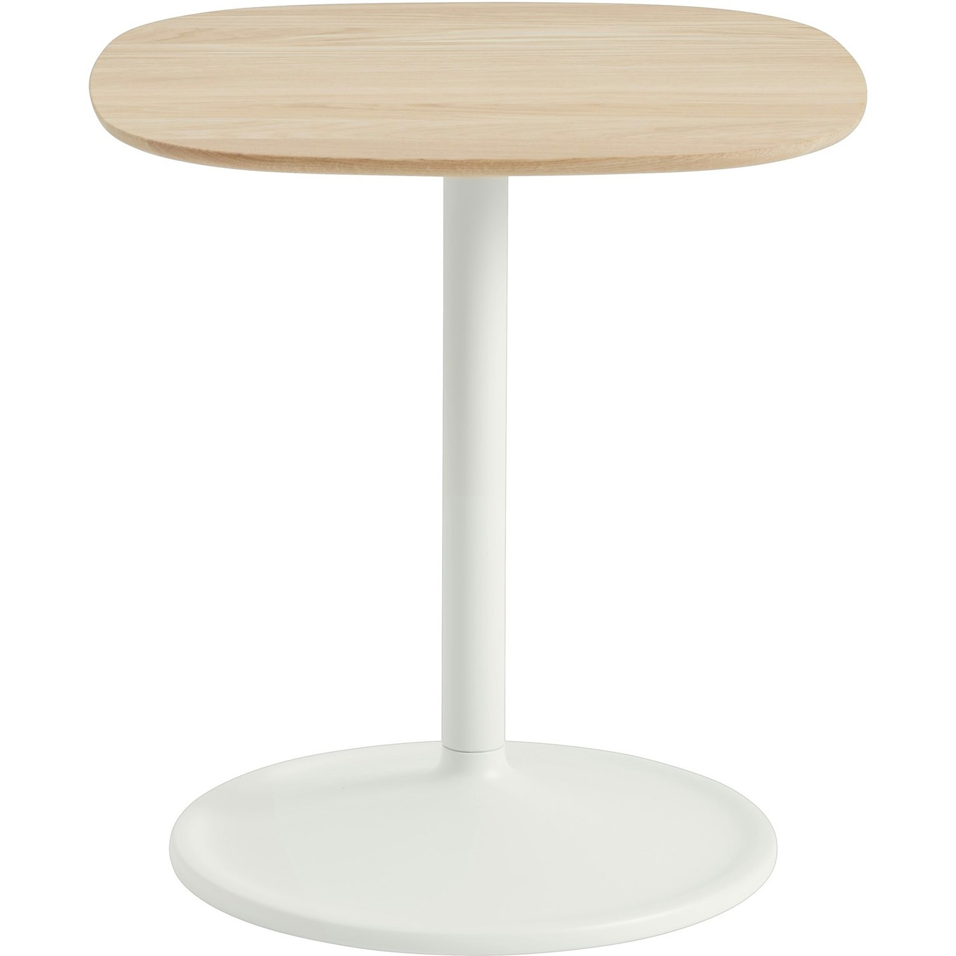 Soft Sivupöytä, 45x45x48 cm, Tammi/Off-white