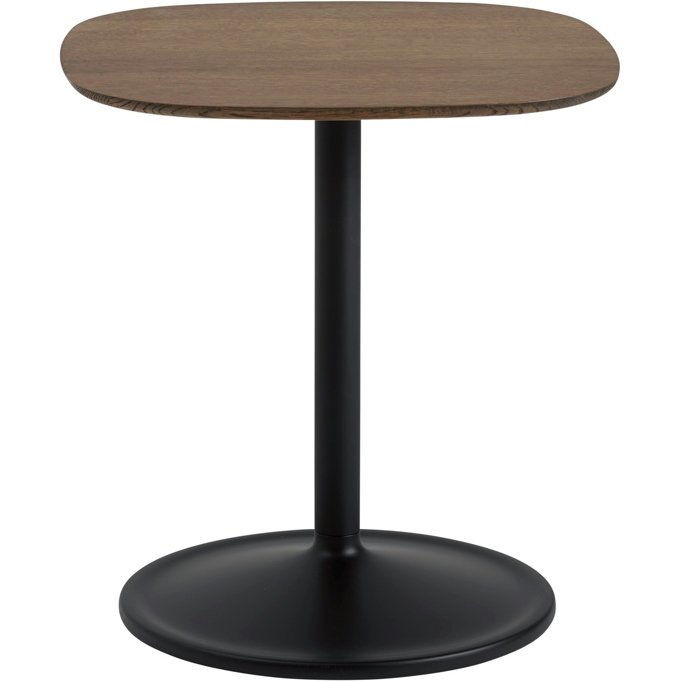 Soft Sivupöytä, 45x45x48 cm, Savustettu Tammi/Musta
