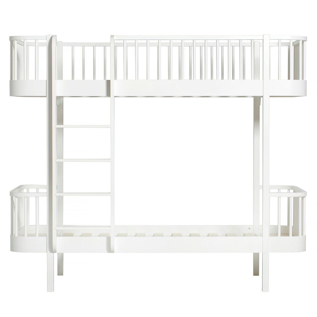 Wood Bunk Bed, 90x200cm, White