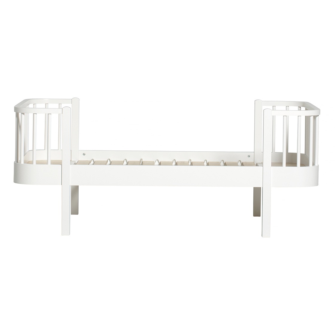 Wood Junior Bed, 90x160cm, White