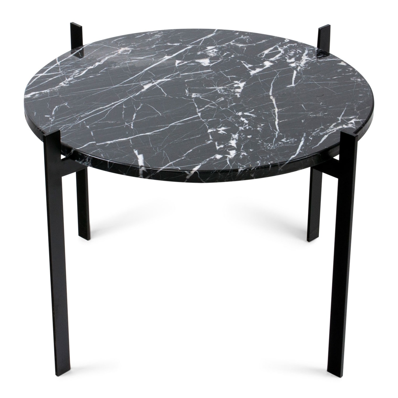 Single Deck Pöytä, Musta Marmori/Musta