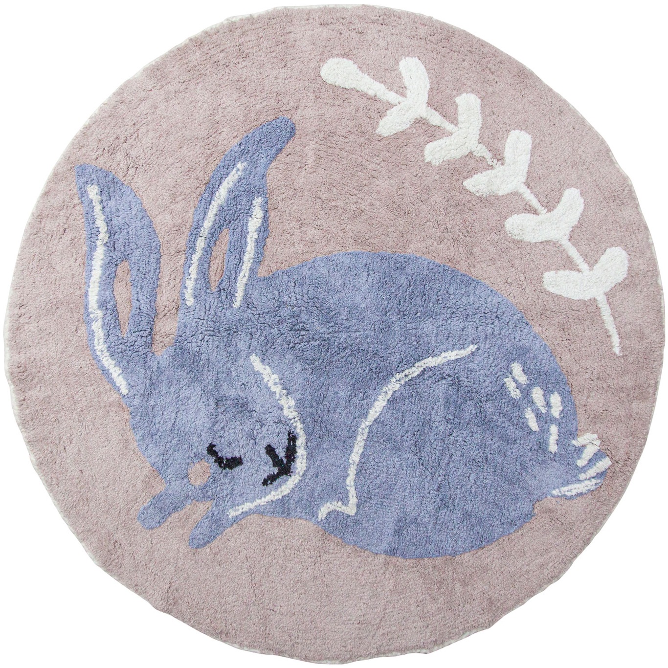 Bluebell The Bunny Puuvillamatto Kudottu Ø120 cm