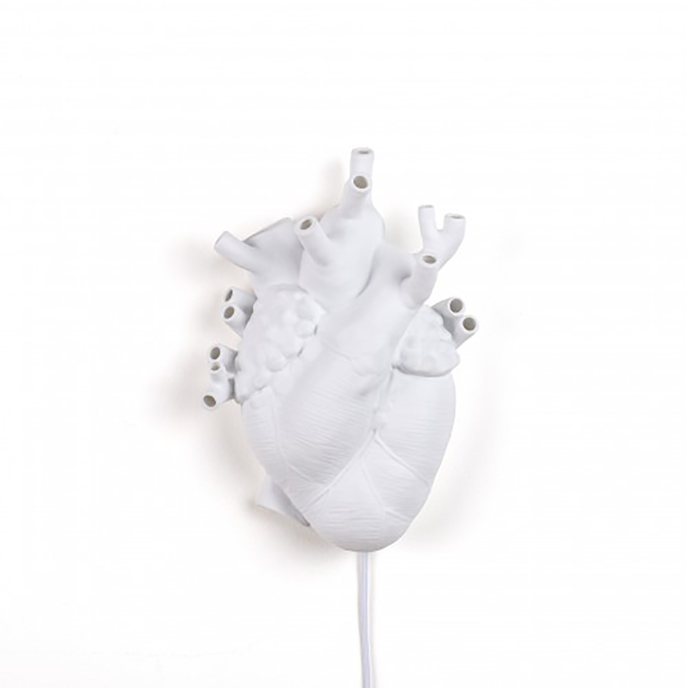 Heart Wall Lamp, Porcelain