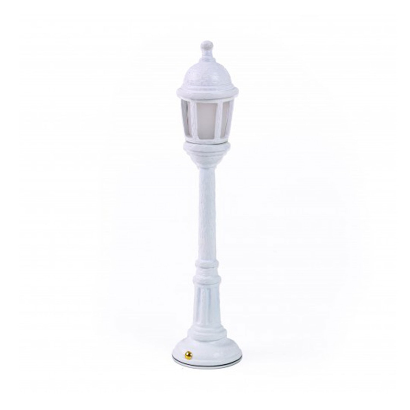 Street Lamp Dining Resin Table Lamp, White