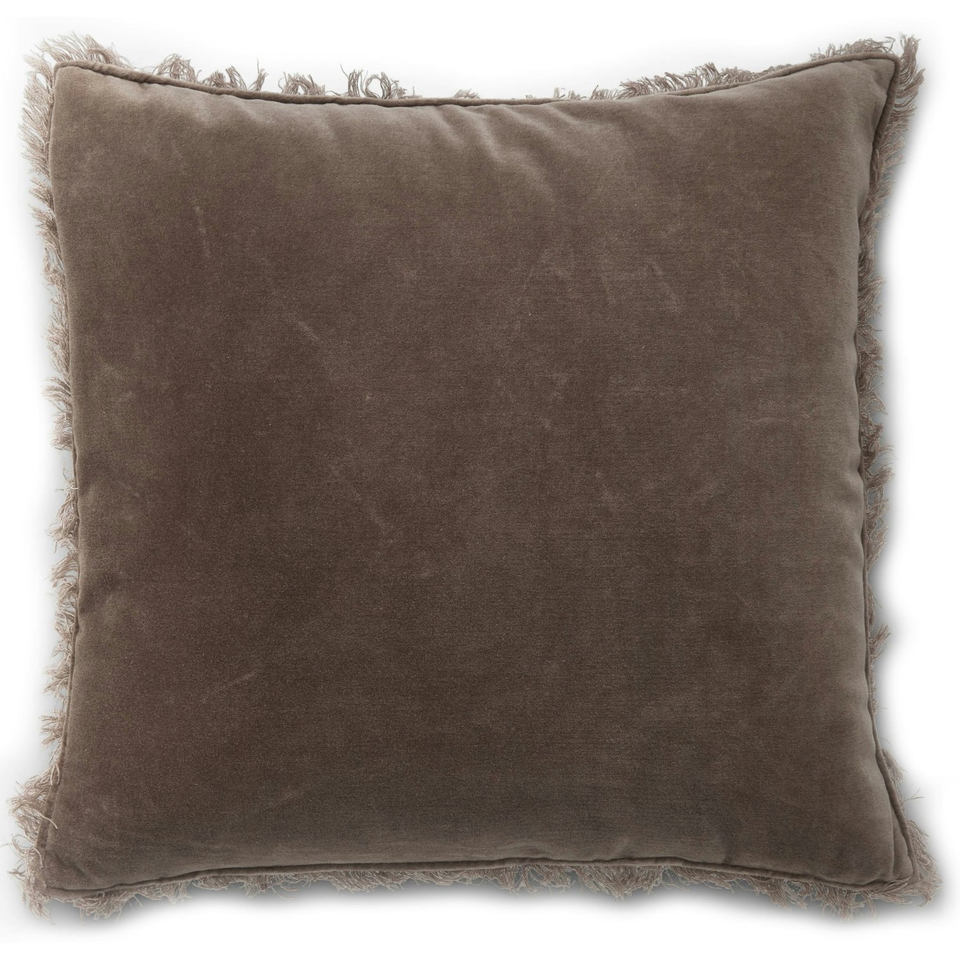 Tyynynpäällinen Sametti / Pellava 50x50 cm, Ash Brown